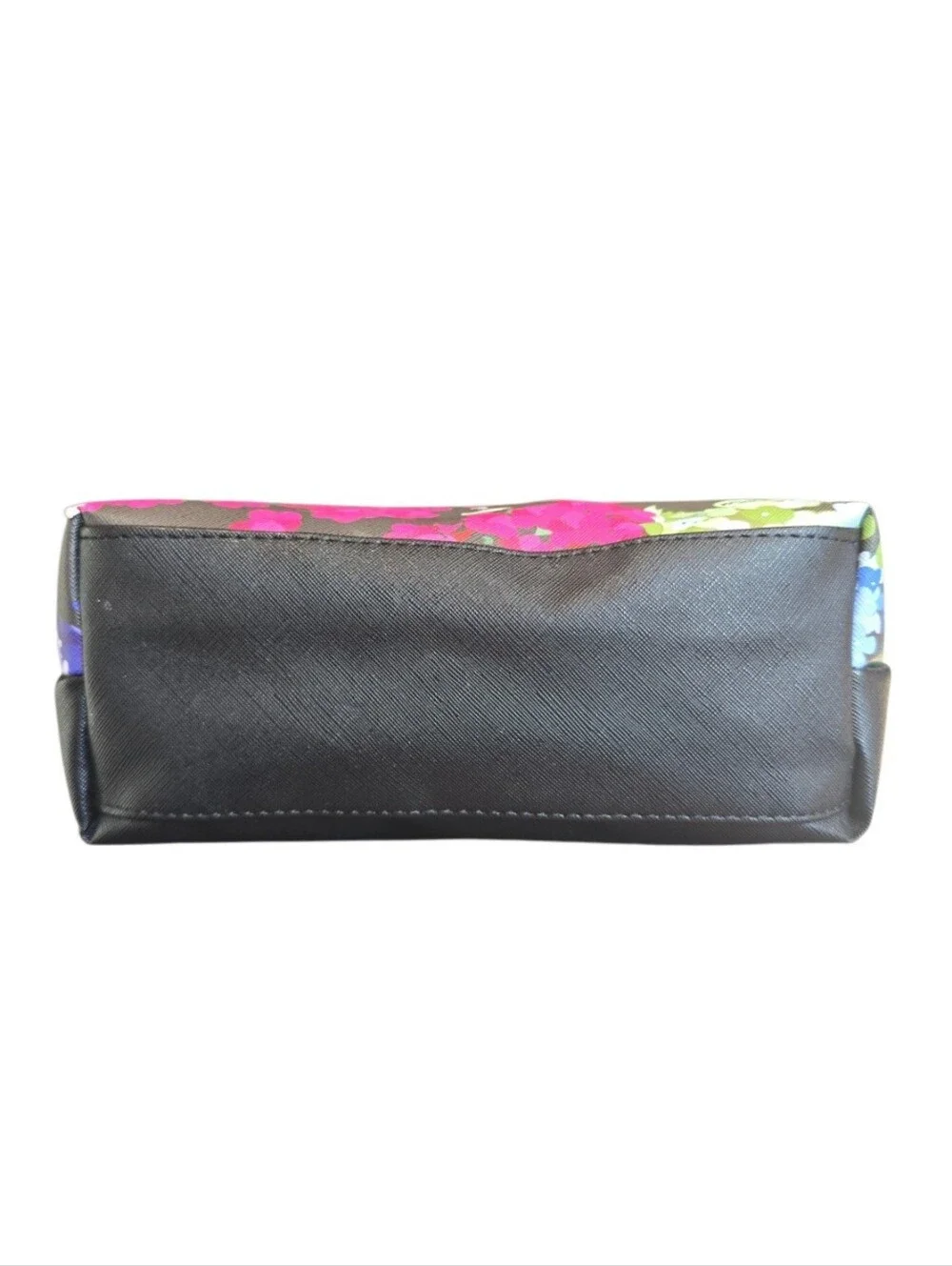 Marc Tetro Floral Dog Black Pink Blue Cosmetic Travel Pouch